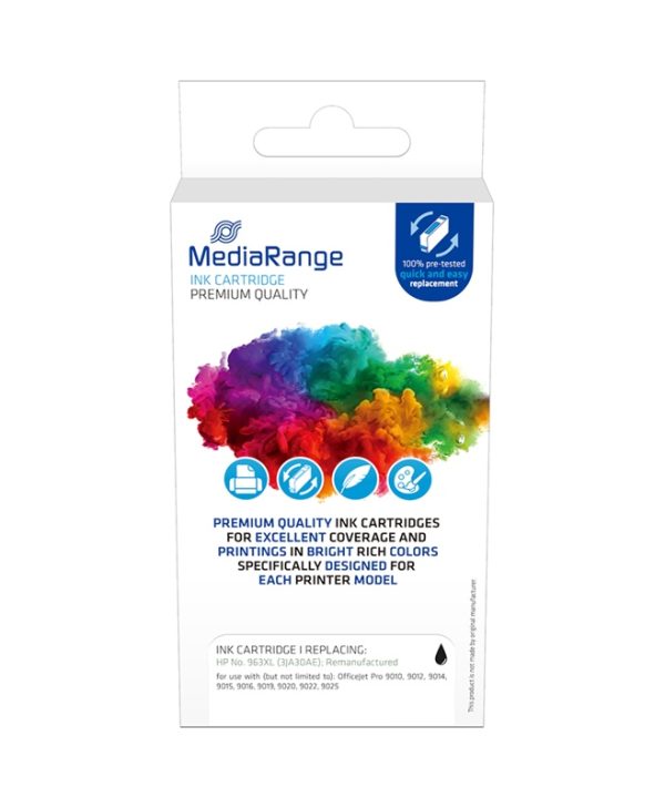 MediaRange Inkjet Συμβατο με NO.963XL για Εκτυπωτες HP Black MRHP963XLBK