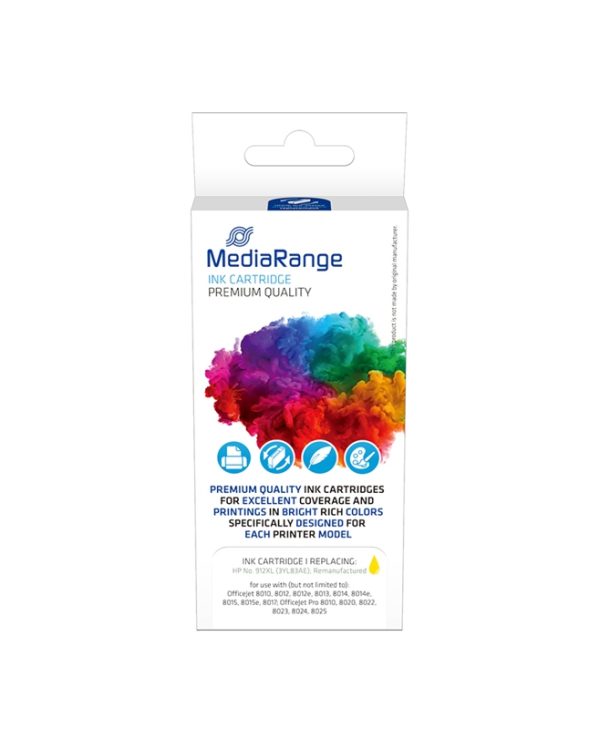 MediaRange Inkjet Συμβατο με NO.912XL για Εκτυπωτες HP Yellow MRHP912XLY