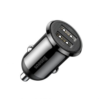 Baseus Grain Pro Car Charger Black CCALLP-01