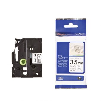 Brother TZEN201 P-Touch Non Laminated Black on White 8m x 3.5mm 4977766692762