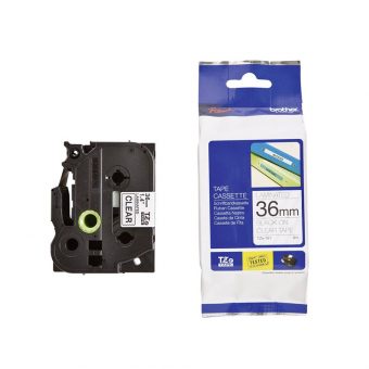 Brother TZE-161 P-Touch Black on Transparent 8m x 36mm 4977766685023