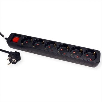 Roline Power Strip 6-Way with Switch 3m Black 19.07.1075 - Image 2