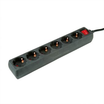 Roline Power Strip 6-Way with Switch 3m Black 19.07.1075 - Image 3