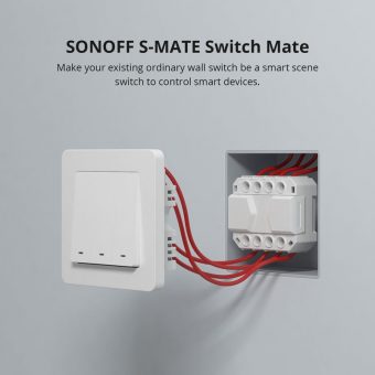 Sonoff S-Mate Smart Ενδιάμεσος Διακόπτης Bluetooth White 6920075776782 - Image 3