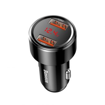 Baseus CCMLC20A-01 Magic Series PPS QC 3.0 Car Charger 2x USB 45W Black 6953156293212