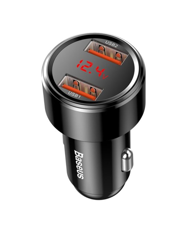 Baseus CCMLC20A-01 Magic Series PPS QC 3.0 Car Charger 2x USB 45W Black 6953156293212