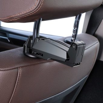 Baseus SUHZ-A01 Car Mount Back Seat Headrest Phone Bracket Holder Black - Image 4