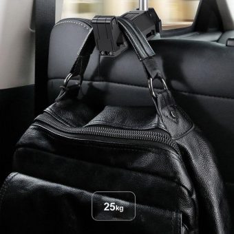 Baseus SUHZ-A01 Car Mount Back Seat Headrest Phone Bracket Holder Black - Image 7