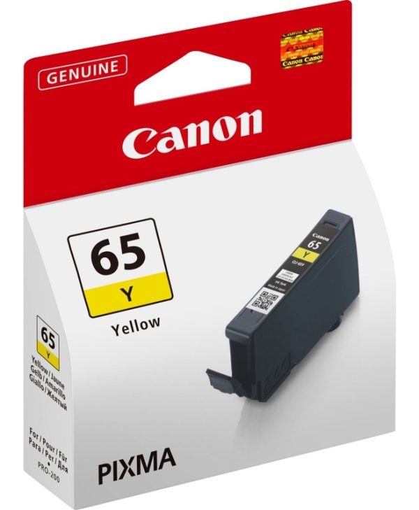 Canon CLI-65Y Μελάνι  Εκτυπωτή InkJet 4218C001 Yellow 4549292159318