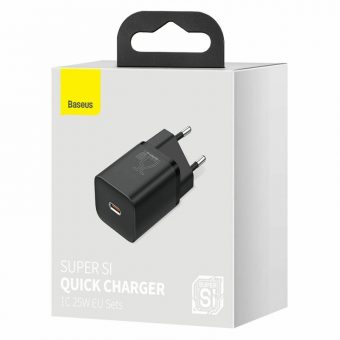 Baseus Super Si 1C Travel Charger 25W Black Without Cable CCSP020101 - Image 9