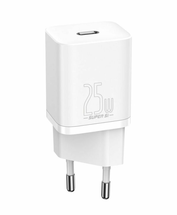 Baseus CCSP020102 Super Si 1C Travel Charger 25W xωρίς Καλώδιο White