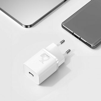 Baseus CCSP020102 Super Si 1C Travel Charger 25W xωρίς Καλώδιο White - Image 8