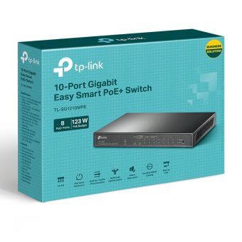 TP-Link TL-SG1210MPE 10-Port Gigabit PoE+ 123W Switch V2 - Image 4