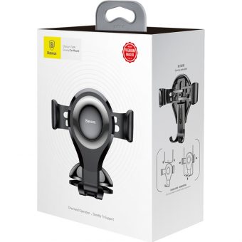 Baseus Osculum Car Mount Type Gravity Black SUYL-XP01 - Image 8