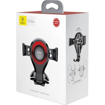 Baseus Osculum Car Mount Type Gravity Red SUYL-XP09 - Image 10