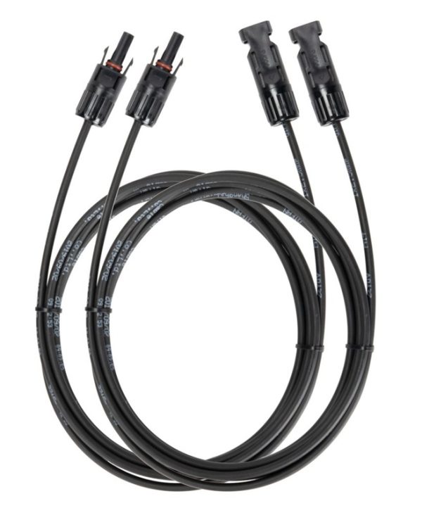 EcoFlow 50004052 MC4 Solar Extension Cable 2pcs 3m Black 4897082661832