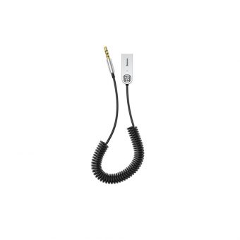 Baseus CABA01-01 Audio Adapter AUX to Bluetooth 5.0 Black 6953156290488