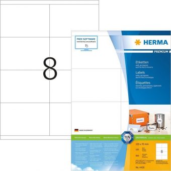Herma 4426 Ορθογώνιες Αυτοκόλλητες Ετικέτες 105x70mmx800pcs 4260059582810