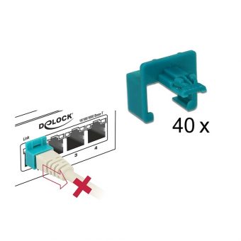 DeLock RJ45 Secure Clip 40pcs 86446