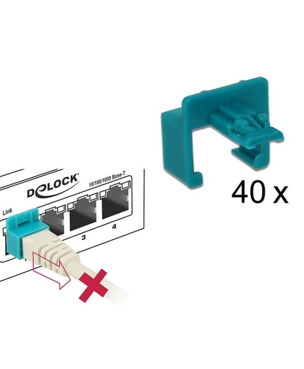 DeLock RJ45 Secure Clip 40pcs 86446