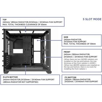 Lian Li O11 Air Mini Tower Tempered Glass White O11AMW - Image 16