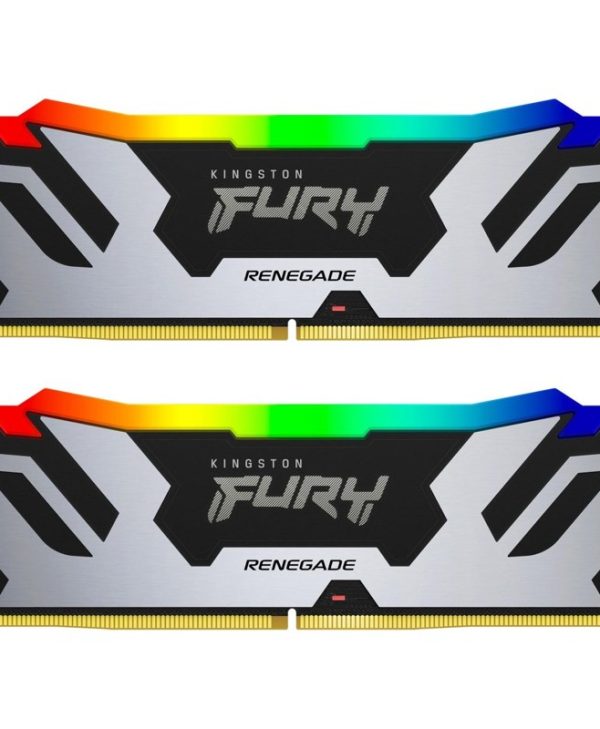 Kingston FURY Renegade RGB 32GB (2x16GB) 6400MHz CL32 DDR5 Silver KF564C32RSAK2-32
