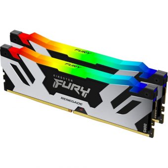 Kingston FURY Renegade RGB 32GB (2x16GB) 6400MHz CL32 DDR5 Silver KF564C32RSAK2-32 - Image 2