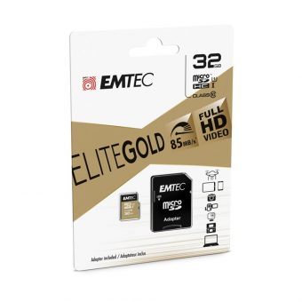 Emtec 32GB MicroSDXC UHS-I U1 EliteGold ECMSDM32GHC10GP - Image 2