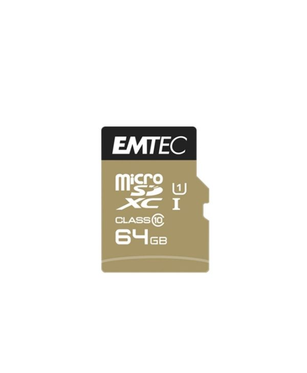 Emtec 64GB MicroSDXC UHS-I U1 EliteGold ECMSDM64GXC10GP