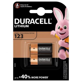 Duracell 020320 Μπαταρία Λιθίου CR123A 3V 2pc 5000394020320