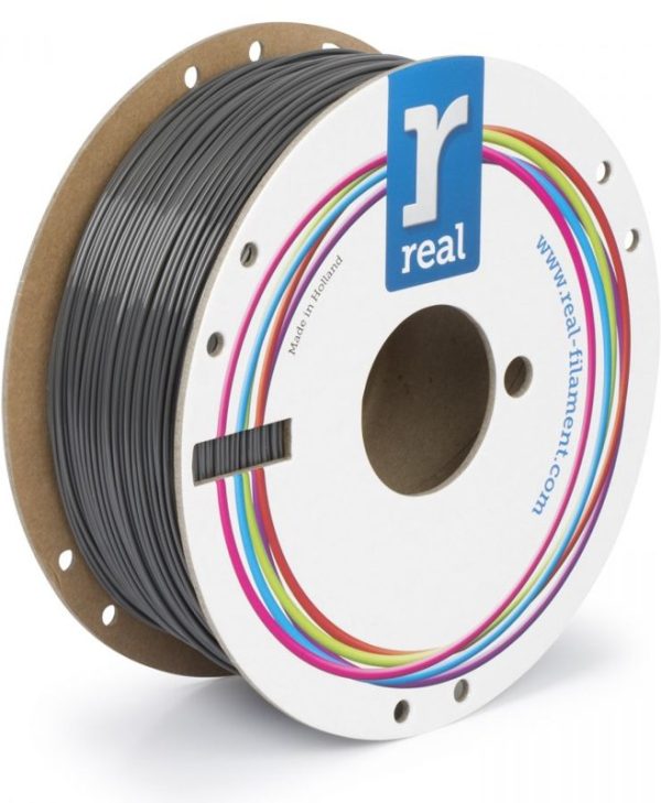 Real 3D Printer Filament PETG 1.75mm 1Kg Gray NLPETGRGRAY1000MM175