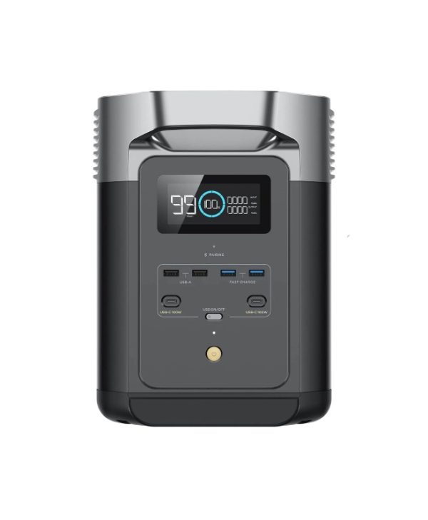 EcoFlow Delta 2 EU Portable Power Station 1kWh LiFePO4 1800W Output/500W PV Input 5003601004