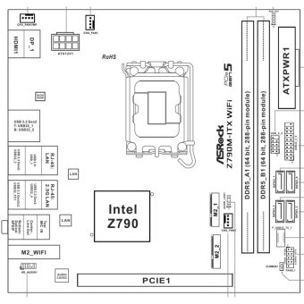 ASRock Z790M-ITX Wi-Fi 90-MXBKE0-A0UAYZ - Image 5