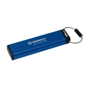 Kingston IronKey Keypad 16GB USB 3.2 Stick Μπλε IKKP200/16GB - Image 2