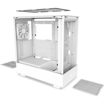NZXT H5 Flow Midi Tower Tempered Glass White CC-H51FW-01 - Image 8