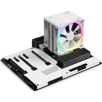 NZXT T120 ARGB CPU Air Cooler White RC-TR120-W1 - Image 6