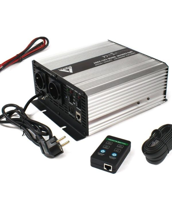 AZO Digital UPS AVR Inverter UPS-1200SR Sinus 1200VA/600VA 12V/230V AZO00D1257