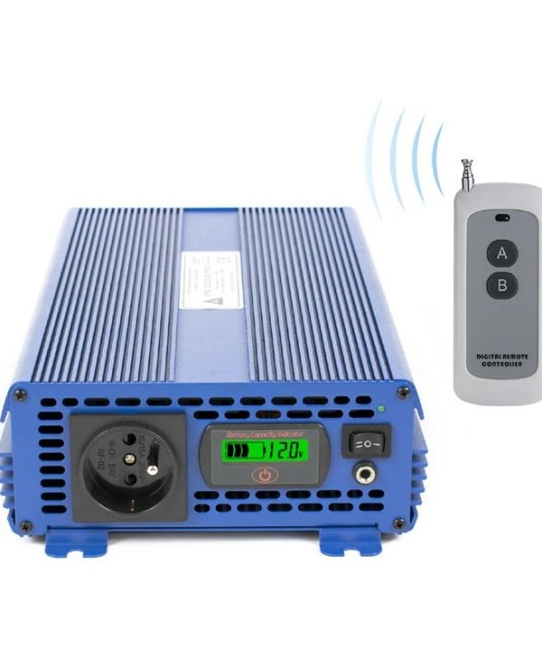 AZO Digital Voltage Converter Sinus IPS-2000S Pro 92% Eff 12 VDC / 230 VAC Eco Mode 2000W AZO00D1228