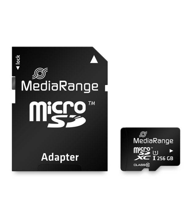 Mediarange MicroSDXC 256GB Class 10 with adapter MR946