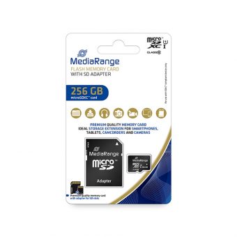Mediarange MicroSDXC 256GB Class 10 with adapter MR946 - Image 2