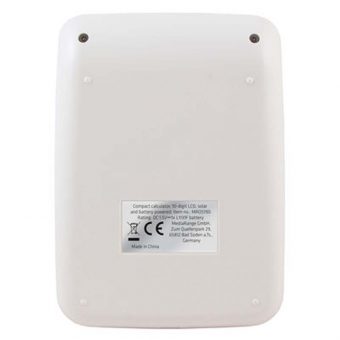 MediaRange Compact calculator 10-digit LCD solar and battey-powered Black MROS190 - Image 3