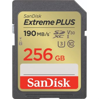 SanDisk Extreme PLUS SDXC 256GB,Class 10 SDSDXWV-256G-GNCIN
