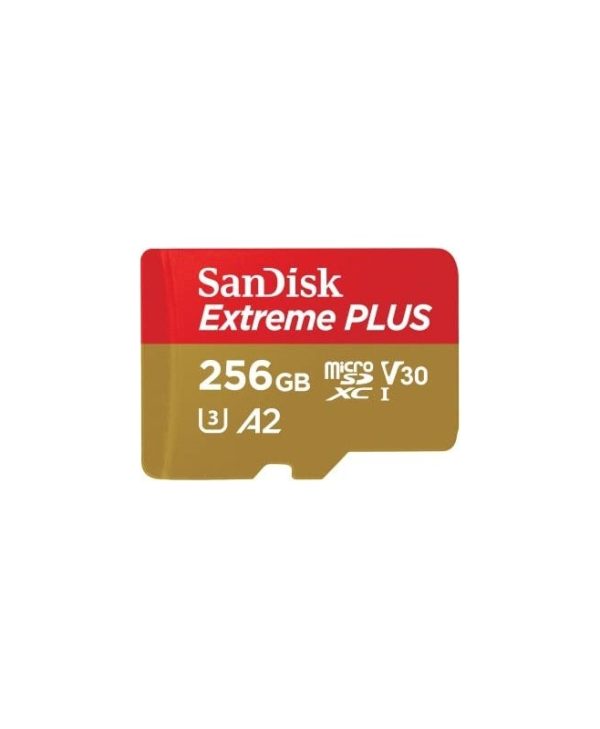 SanDisk Extreme PLUS microSDXC 256GB Class 10 SDSQXBD-256G-GN6MA
