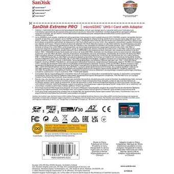 SanDisk Extreme Pro MicroSDXC 512GB UHS-I U3 A2 V30 + SD Adapter SDSQXCD-512G-GN6MA - Image 5