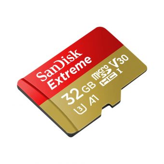 SanDisk Extreme MicroSDHC 32GB UHS-I U3 A1 V30 + SD Adapter SDSQXAF-032G-GN6MA - Image 2