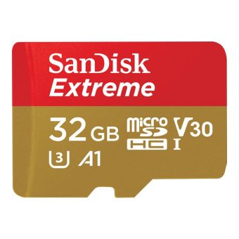 SanDisk Extreme MicroSDHC 32GB UHS-I U3 A1 V30 + SD Adapter SDSQXAF-032G-GN6MA - Image 3