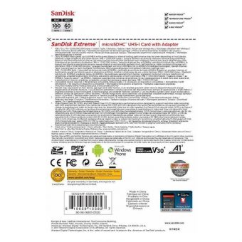 SanDisk Extreme MicroSDHC 32GB UHS-I U3 A1 V30 + SD Adapter SDSQXAF-032G-GN6MA - Image 5