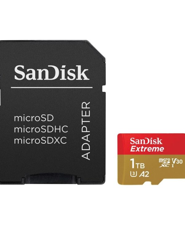 SanDisk Extreme MicroSDXC 1TB UHS-I U3 A1 V30 + SD Adapter SDSQXAV-1T00-GN6MA