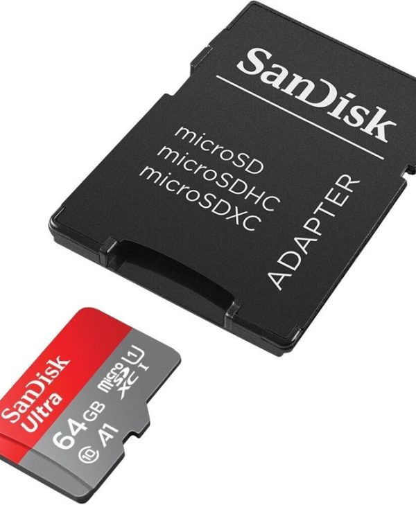 SanDisk Ultra MicroSDXC 64GB UHS-I U1 A1 + SD Adapter SDSQUAB-064G-GN6MA