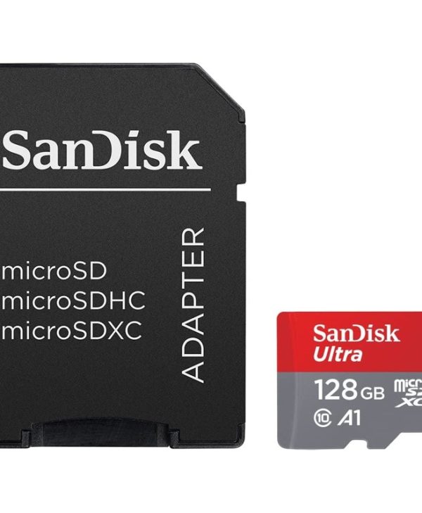 SanDisk Ultra MicroSDXC 128GB UHS-I U1 A1 + SD Adapter SDSQUAB-128G-GN6MA